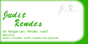 judit rendes business card
